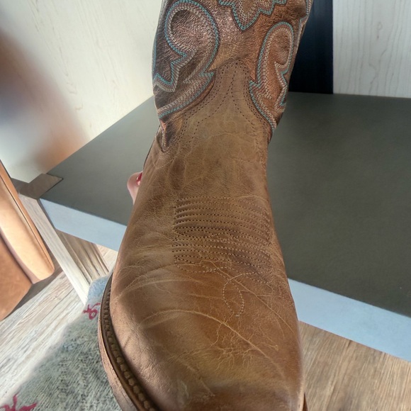 TECOVAS Brown Western Leather Boots size 7 - Picture 8 of 16